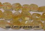 CCR218 15.5 inches 9*13mm nuggets natural citrine gemstone beads