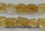 CCR235 15.5 inches 7*9mm nuggets natural citrine gemstone beads