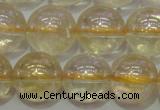 CCR303 15.5 inches 10mm round AB-color natural citrine beads