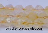 CCR311 15.5 inches 6mm faceted nuggets citrine gemstone beads