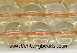 CCR347 15.5 inches 10mm round natural citrine beads wholesale