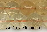 CCR348 15.5 inches 12mm round natural citrine beads wholesale