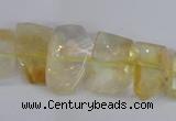 CCR355 15.5 inches 13*18mm - 15*20mm freeform natural citrine beads