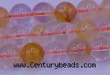 CCR362 15.5 inches 8mm round citrine beads wholesale