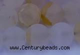 CCR374 15.5 inches 12mm round matte citrine beads wholesale