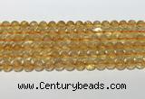 CCR379 15.5 inches 8mm round citrine gemstone beads wholesale