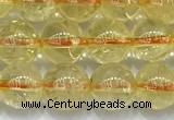 CCR381 15 inches 6mm round citrine beads wholesale