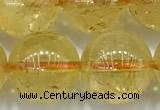 CCR384 15 inches 12mm round citrine beads wholesale