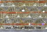 CCR391 15 inches 7mm faceted round citrine beads wholesale