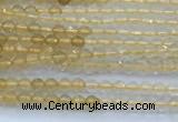 CCR420 15 inches 2mm faceted round citrine beads