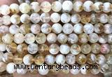 CCR433 15 inches 8mm round citrine beads wholesale