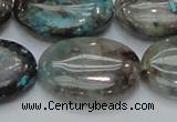 CCS10 15.5 inches 22*30mm oval natural chrysocolla gemstone beads