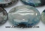 CCS11 15.5 inches 30*40mm oval natural chrysocolla gemstone beads