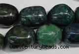 CCS158 15.5 inches 13*18mm – 15*20mm nuggets dyed chrysocolla beads