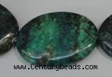 CCS169 15.5 inches 25*35mm oval dyed chrysocolla gemstone beads