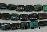 CCS175 15.5 inches 8*10mm rectangle dyed chrysocolla gemstone beads