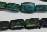 CCS176 15.5 inches 13*18mm rectangle dyed chrysocolla gemstone beads