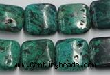 CCS224 15.5 inches 16*16mm square natural Chinese chrysocolla beads