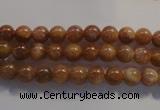 CCS361 15.5 inches 6mm round A grade natural golden sunstone beads