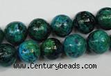 CCS404 15.5 inches 12mm round dyed chrysocolla gemstone beads