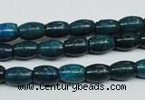 CCS412 15.5 inches 6*9mm rice dyed chrysocolla gemstone beads