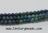 CCS50 16 inches 4mm round dyed chrysocolla gemstone beads wholesale