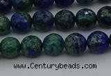 CCS532 15.5 inches 8mm faceted round dyed chrysocolla beads