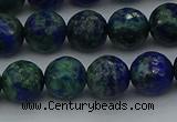 CCS534 15.5 inches 12mm faceted round dyed chrysocolla beads