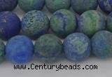 CCS543 15.5 inches 10mm round matte dyed chrysocolla beads