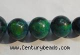 CCS609 15.5 inches 10mm – 20mm round dyed chrysocolla gemstone beads