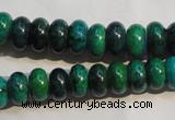 CCS616 15.5 inches 6*10mm rondelle dyed chrysocolla gemstone beads