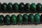 CCS617 15.5 inches 8*12mm rondelle dyed chrysocolla gemstone beads
