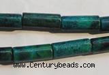 CCS625 15.5 inches 7*18mm tube dyed chrysocolla gemstone beads