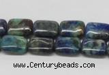 CCS67 16 inches 10*14mm rectangle dyed chrysocolla gemstone beads