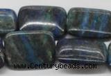 CCS69 16 inches 22*30mm rectangle dyed chrysocolla gemstone beads