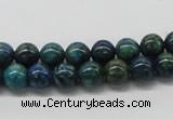 CCS70 15.5 inches 10mm round dyed chrysocolla gemstone beads