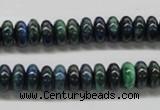 CCS73 15.5 inches 5*8mm rondelle dyed chrysocolla gemstone beads