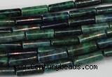 CCS77 15.5 inches 4*13mm tube dyed chrysocolla gemstone beads