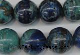 CCS81 15.5 inches 18mm round dyed chrysocolla gemstone beads