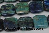 CCS85 15.5 inches 16*16mm square dyed chrysocolla gemstone beads