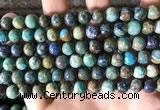 CCS877 15.5 inches 8mm round natural chrysocolla beads wholesale