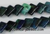 CCS88 15.5 inches 12*12mm diamond dyed chrysocolla gemstone beads