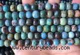 CCS894 15 inches 8mm round natural chrysocolla gemstone beads