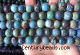 CCS896 15 inches 12mm round natural chrysocolla gemstone beads