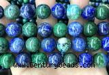 CCS969 15 inches 12mm round chrysocolla gemstone beads