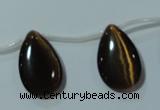 CCT1033 Top-drilled 14*22mm flat teardrop cats eye beads wholesale