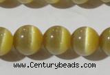 CCT1376 15 inches 7mm round cats eye beads wholesale