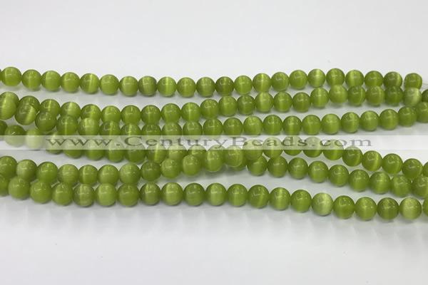 CCT1425 15 inches 4mm, 6mm round cats eye beads