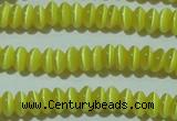 CCT213 15 inches 2*4mm rondelle cats eye beads wholesale