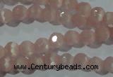 CCT304 15 inches 4mm faceted round cats eye beads wholesale